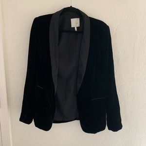 JOIE velvet black blazer